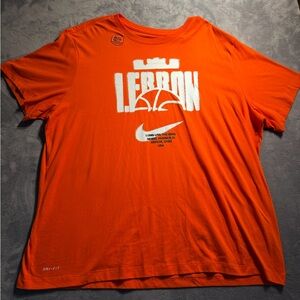 Nike Orange LeBron Graphic Dri-FIT Short Sleeve Tee